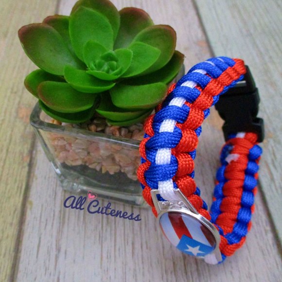 Puerto Rico Flag Bracelet - Picture 4 of 13